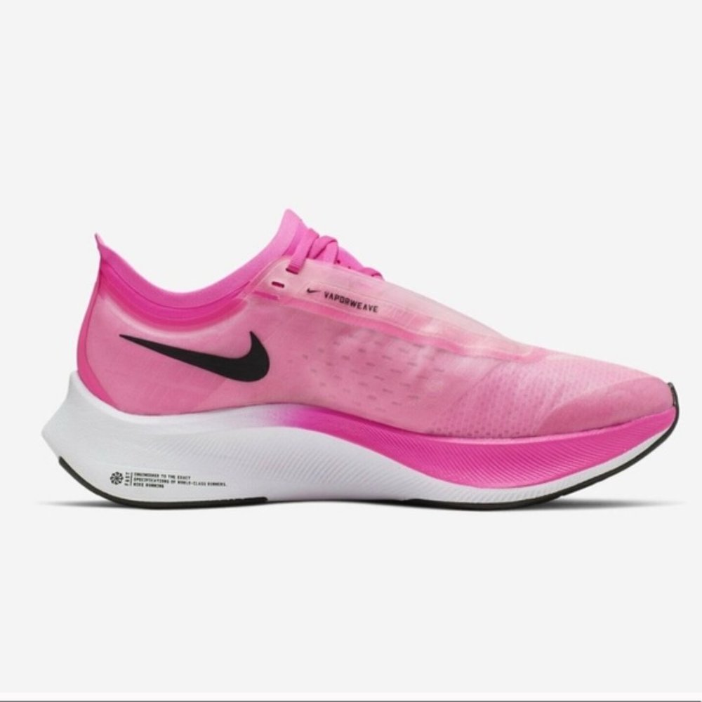 Nike Air Zoom Fly 3 Vaporweave Shoes Pink Size 8